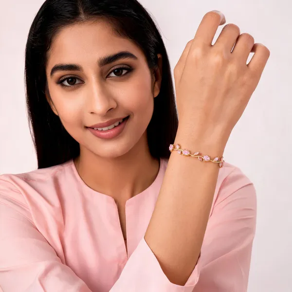 Pink_Stainless_Steel_Bracelet_For_Women