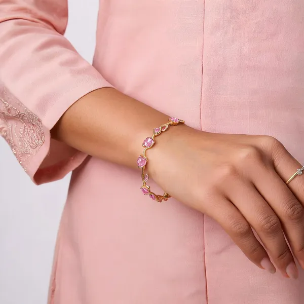 Pink_Stainless_Steel_Bracelet_For_Women