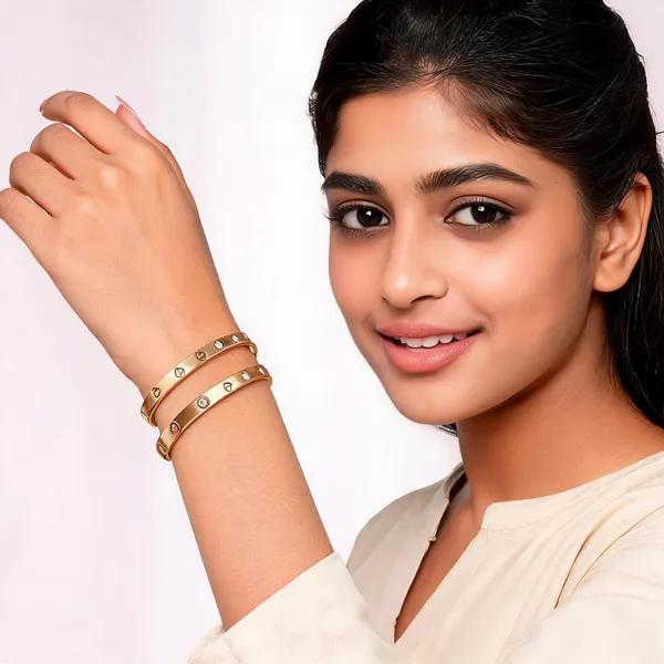 Gold_Stainless_Steel_Bracelet_For_Women_Pack_Of_2