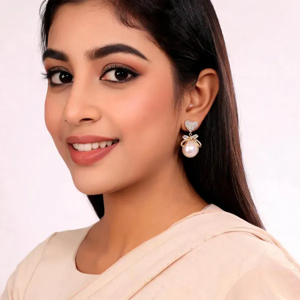 White_Metal_Drop_Earrings_For_Women_Pack_Of_2