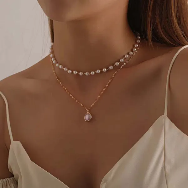 Gold_And_White_Alloy_Jewellery_Set_For_Women_Pack_Of_2