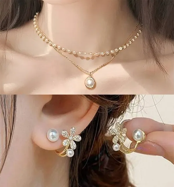 Gold_And_White_Alloy_Jewellery_Set_For_Women_Pack_Of_2