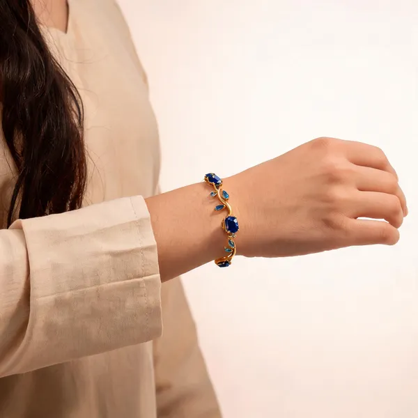 Blue_Stainless_Steel_Bracelet_For_Women