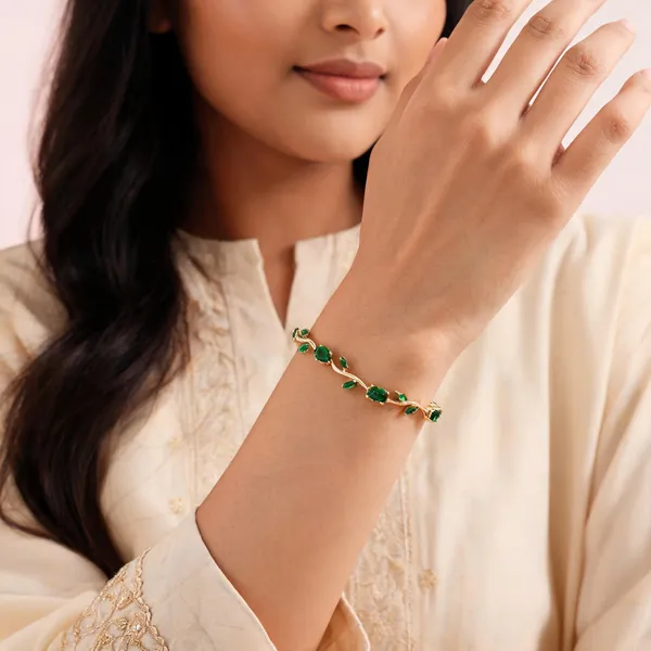 Green_Stainless_Steel_Bracelet_For_Women