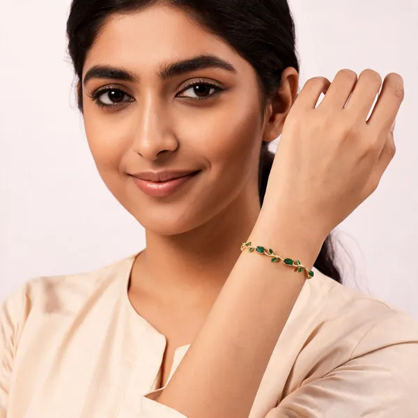 Green_Stainless_Steel_Bracelet_For_Women