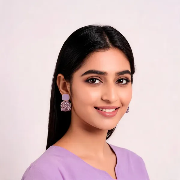Purple_Metal_Stud_Earring_For_Women_Pack_Of_2