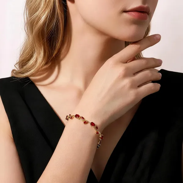 Red_Stainless_Steel_Bracelet_For_Women