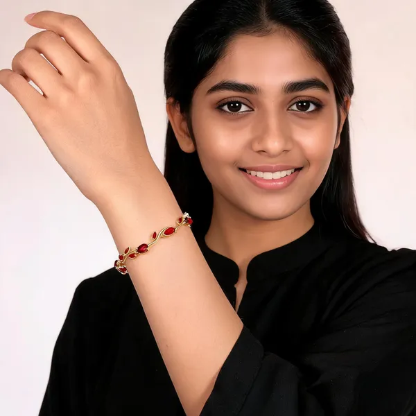 Red_Stainless_Steel_Bracelet_For_Women