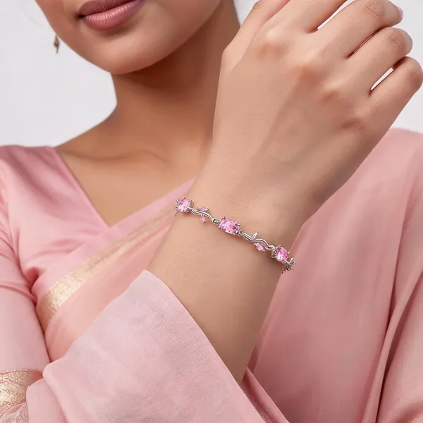 Pink_Alloy_Bracelet_For_Women