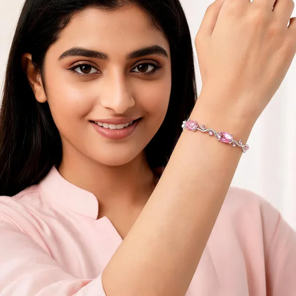Pink_Alloy_Bracelet_For_Women