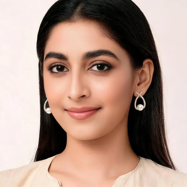 White_Alloy_Stud_Earring_For_Women_Pack_Of_2