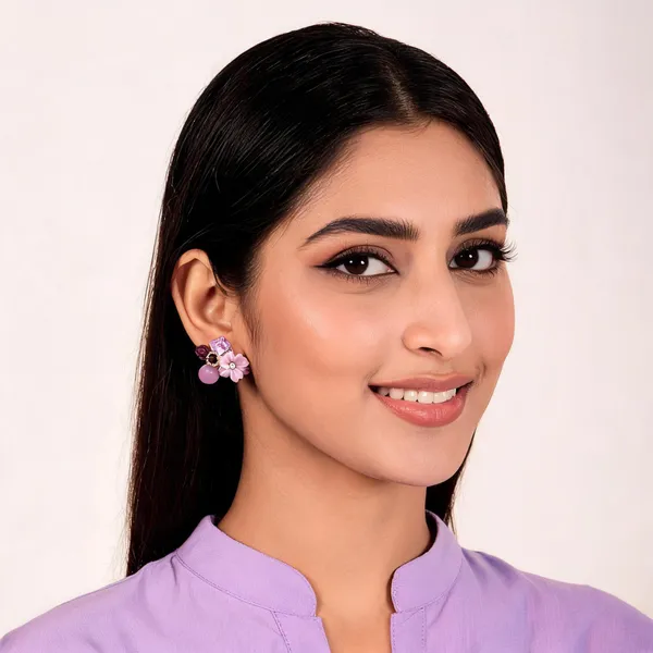 Purple_Alloy_Stud_Earring_For_Women_Pack_Of_2