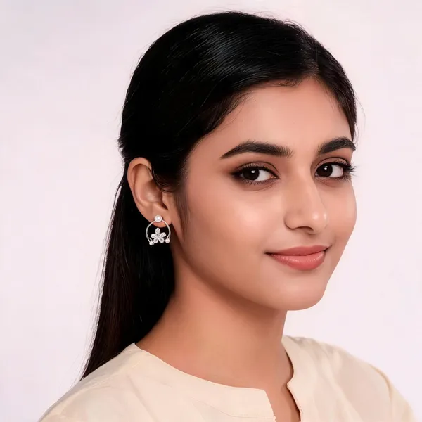 Silver_Alloy_Stud_Earring_For_Women_Pack_Of_2
