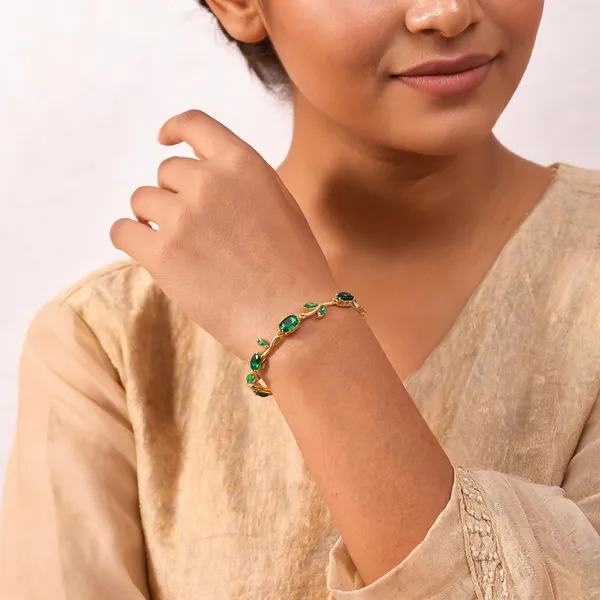 Green_Stainless_Steel_Bracelet_For_Women