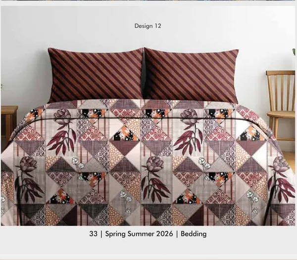 Pure_Cotton_Patchwork_Floral_Geometric_Print_Double_Bedsheet