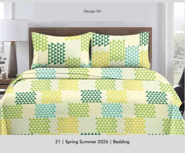 Pure_Cotton_Geometric_Triangle_Print_Double_Bedsheet