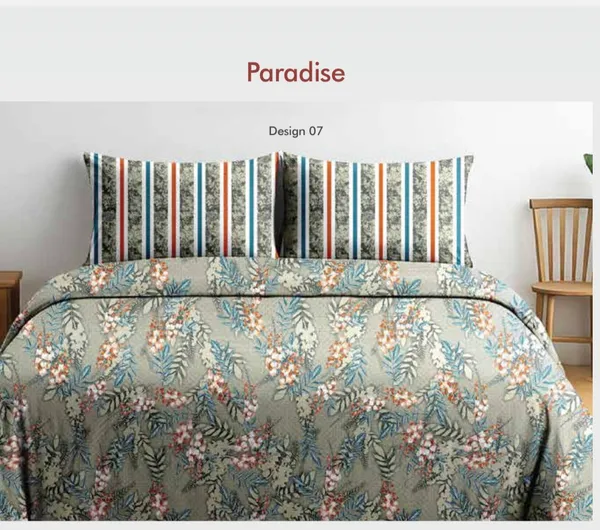 Pure_Cotton_Traditional_Paisley_Print_Sea_Green_Double_Bedsheet
