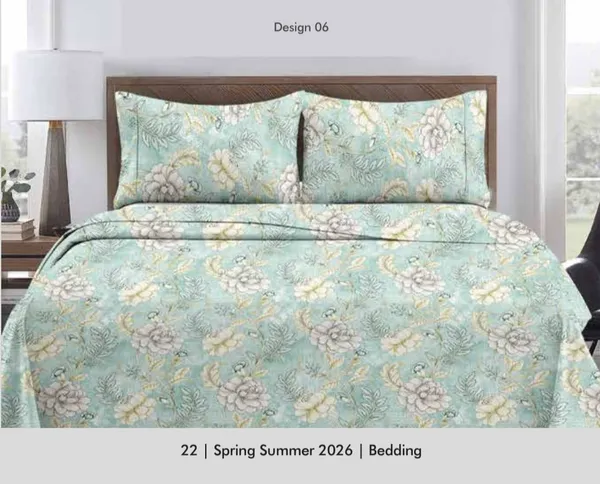 Pure_Cotton_Spring_Floral_Print_Pastel_Blue_Double_Bedsheet