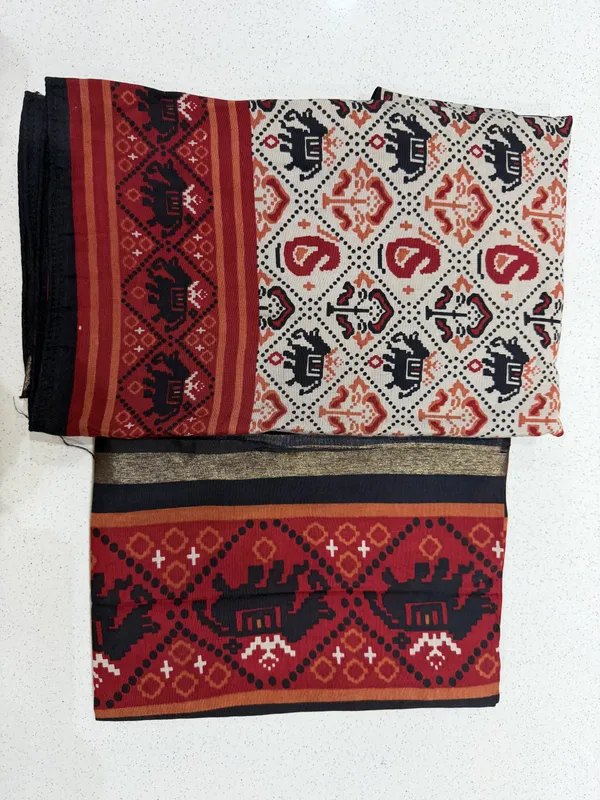 Cream_Maheshwari_Gadwal_Traditional_Motif_Unstitched_Suit_For_Women