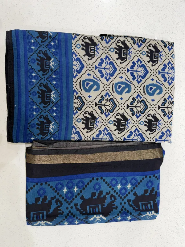 Blue-White_Maheshwari_Gadwal_Printed_Unstitched_Suit_For_Women
