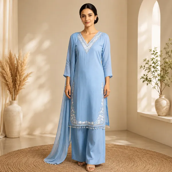 Light_Blue_Organza_Floral_Embroidered_Unstitched_Suit_For_Women