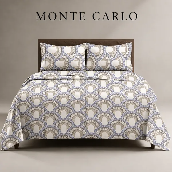 Pure_Cotton_Arch_Pattern_Print_Grey_And_Purple_Double_Bedsheet