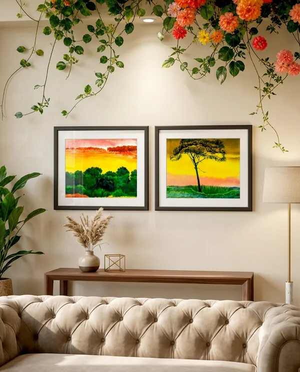 Green_Forest_Living_Room_Set_-_Premium_Wall_Art_Pack_of_2_-_Perfect_decor_for_Living_Room,_Bedroom_,_Offices_or_any_space