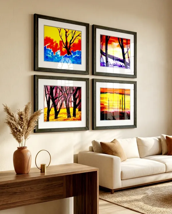 Framed_Painting_Premium_Wall_Art_Pack_of_4
