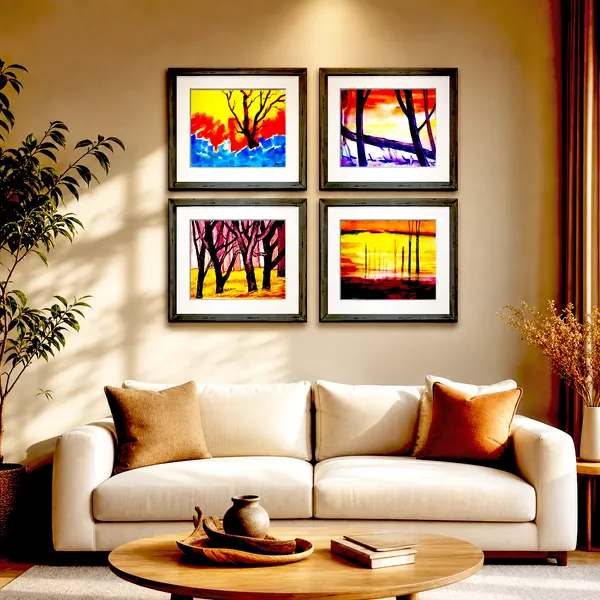 Framed_Painting_Premium_Wall_Art_Pack_of_4