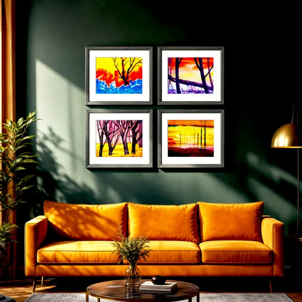 Framed_Painting_Premium_Wall_Art_Pack_of_4