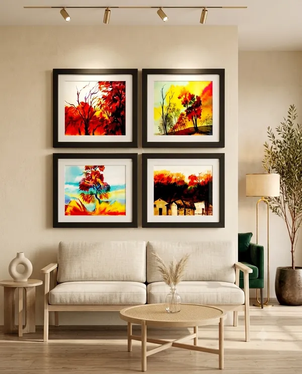 Framed_Painting_Premium_Wall_Art_Pack_of_4