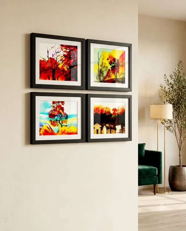 Framed_Painting_Premium_Wall_Art_Pack_of_4