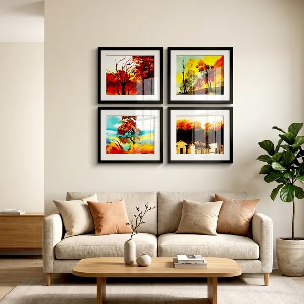Framed_Painting_Premium_Wall_Art_Pack_of_4