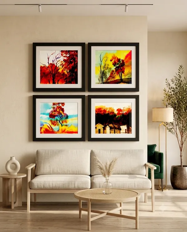 Framed_Painting_Premium_Wall_Art_Pack_of_4
