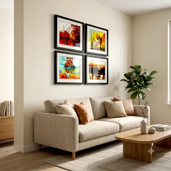 Framed_Painting_Premium_Wall_Art_Pack_of_4