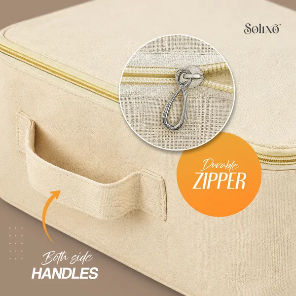 Cream_Cotton_Canvas_Zip_Closure_Saree_Lehenga_Storage_Bag_Pack_Of_9