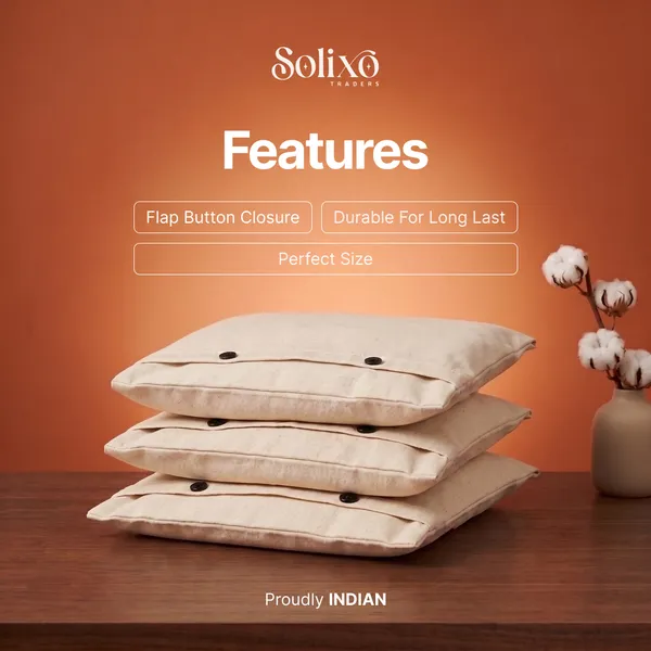 Cream_Cotton_Button_Closure_Saree_Storage_Bag_Pack_Of_24
