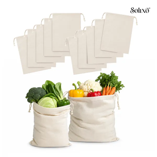Cream_Cotton_Muslin_Drawstring_Fridge_Vegetable_Storage_Bag_Pack_Of_10