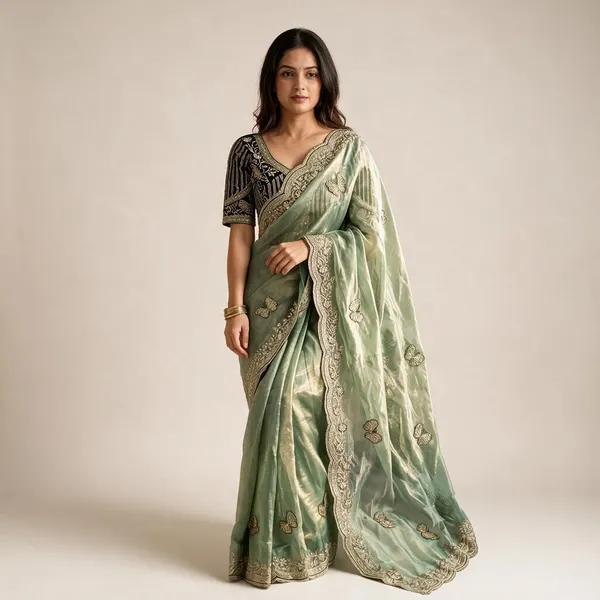 Pista_Satin_Saree_For_Women