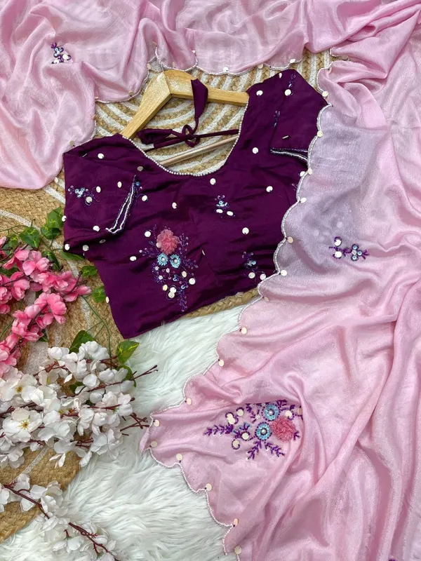 Baby_Pink_Chiffon_Saree_For_Women