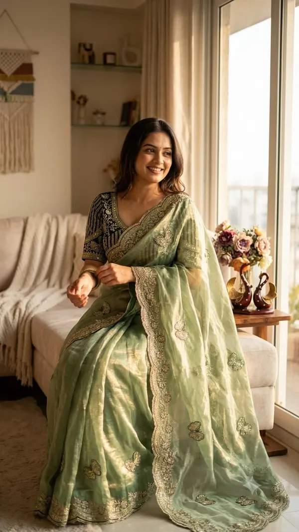 Pista_Satin_Saree_For_Women