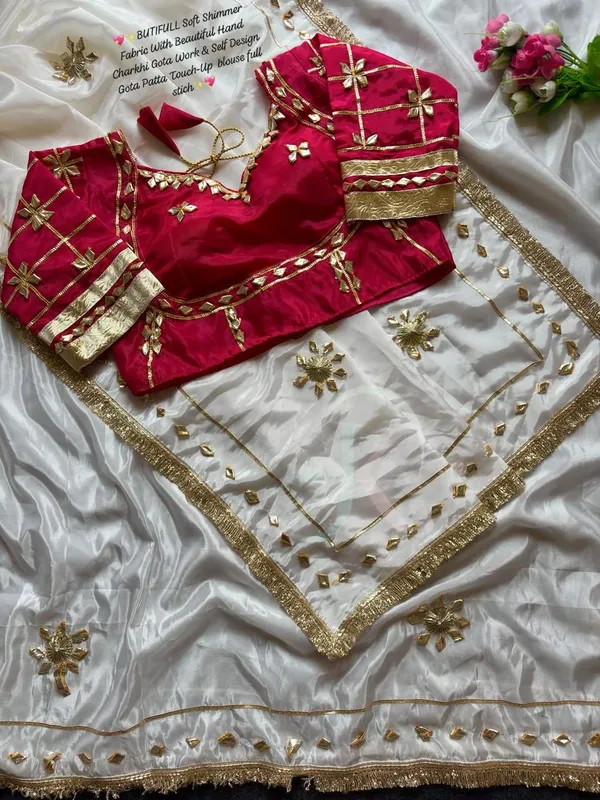 White_Crepe_Silk_Saree_For_Women