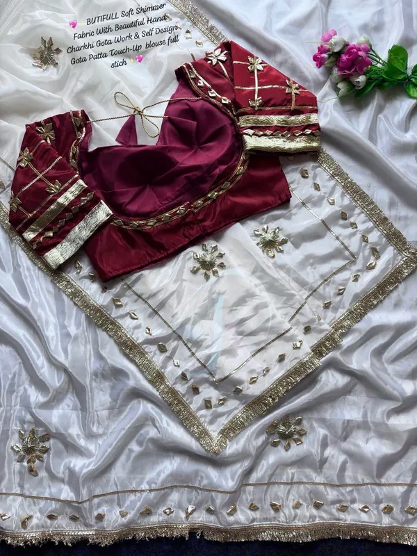 White_Crepe_Silk_Saree_For_Women