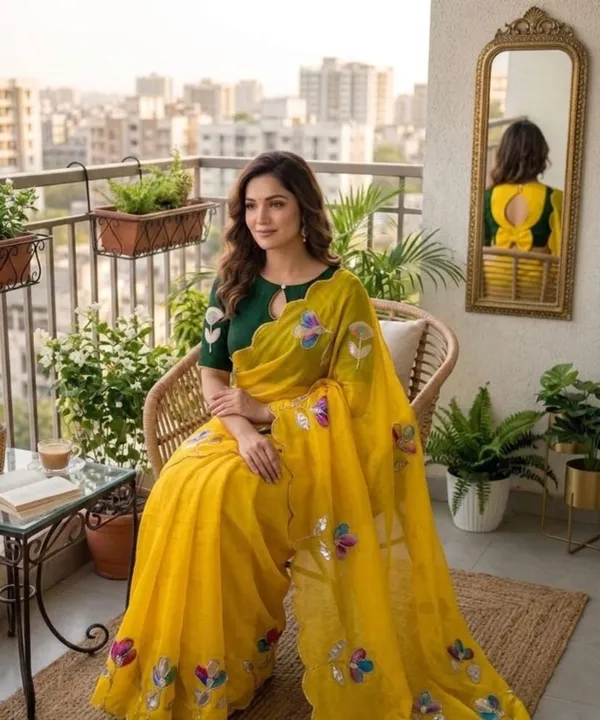 Mint_Green_Georgette_Saree_For_Women