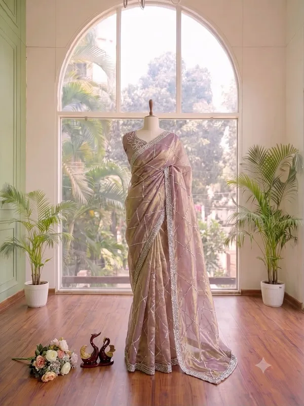 Onion_Pink_Space_Silk_Saree_For_Women