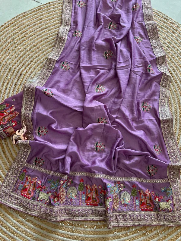 Purple_Vichitra_Silk_Saree_For_Women