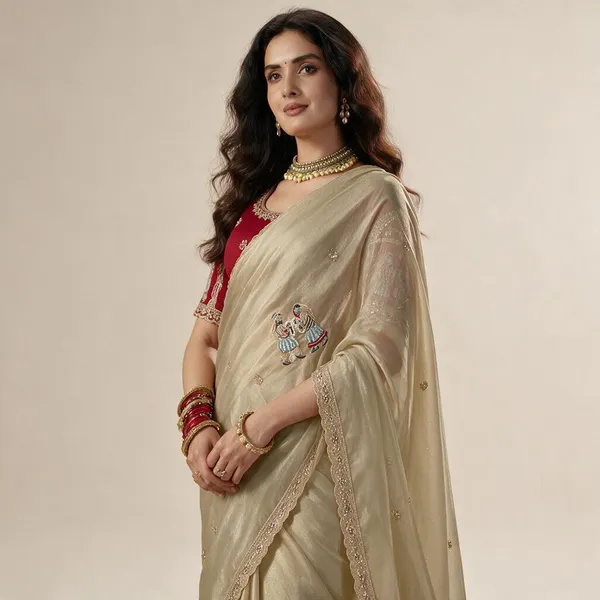 Off_White_Tissue_Organza_Saree_For_Women