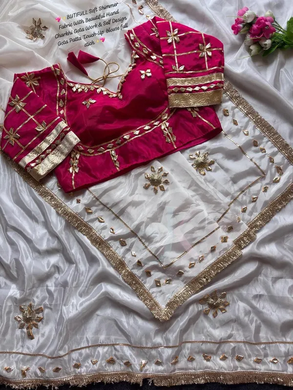 White_Crepe_Silk_Saree_For_Women