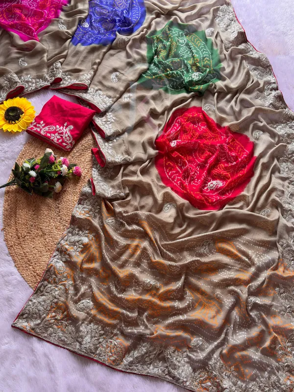 Grey_Moss_Chiffon_Silk_Saree_For_Women