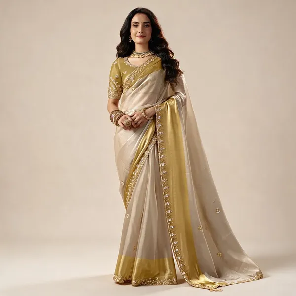 Off_White_Tissue_Organza_Saree_For_Women
